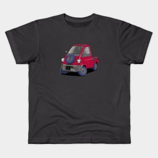 Dark Red Daihatsu Midget 2  micro van Kids T-Shirt